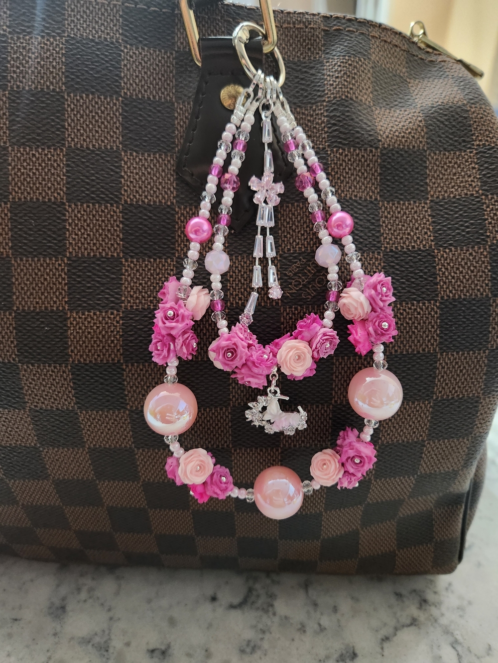 Pink Rose Keychain - Picture 5 of 5